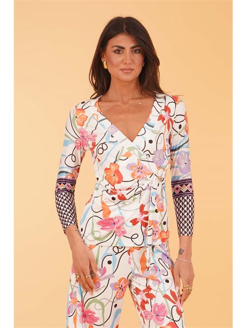Maglia in viscosa fantasia Love To Love by Gai Mattiolo | LT290FANTASIA